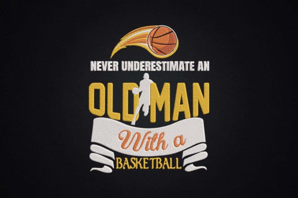 An Old Man with a Basketball Embroidery Review