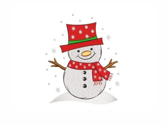 Cute Little Snowman Embroidery Design Review