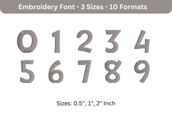 DrSue Font 0 to 9: An Embroidery Seller's Review