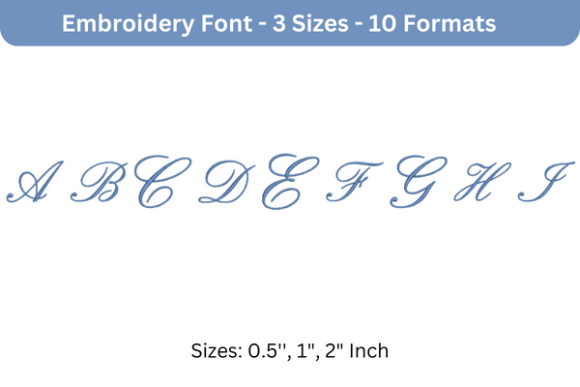 English Font Uppercase A to I: A Craft Fair Embroidery Review