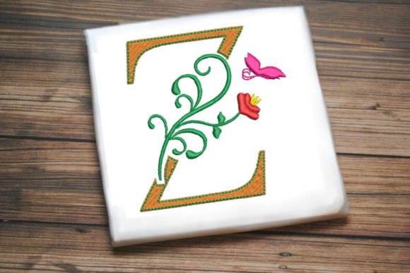 Floral Letter Z with Butterfly: Seasonal Embroidery Review