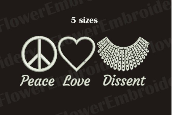 Peace Love Dissent: A Holiday Embroidery Design Review