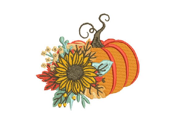 Pumpkin with Sunflower: A Seasonal Embroidery Review