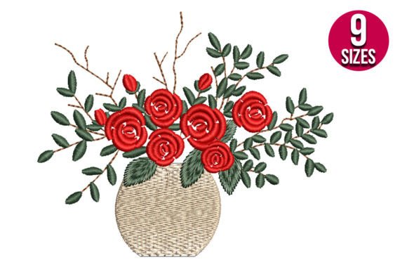 Rose Flowers Bunch: Boutique Apparel Embroidery Review