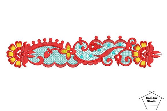 Skimming Flowers Border Embroidery Design Review