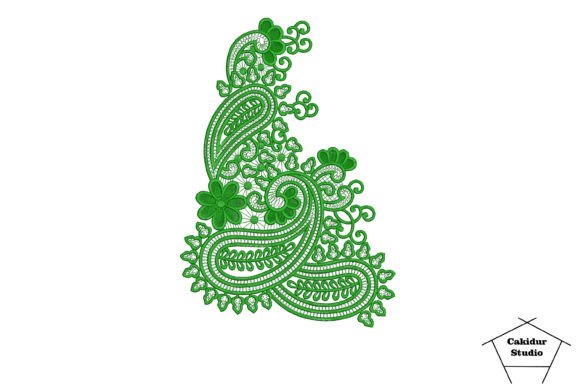 Trio Paisley: Elegant Holiday Embroidery with Seasonal Charm